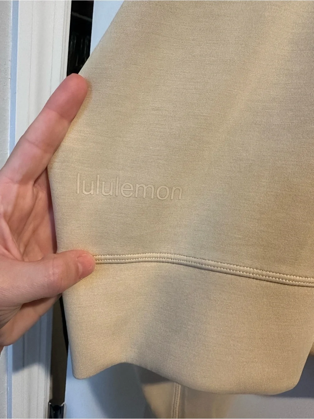lululemon athletica Cropped Crewneck Sweatshirt - Tan